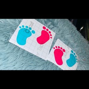 Baby feet sticker